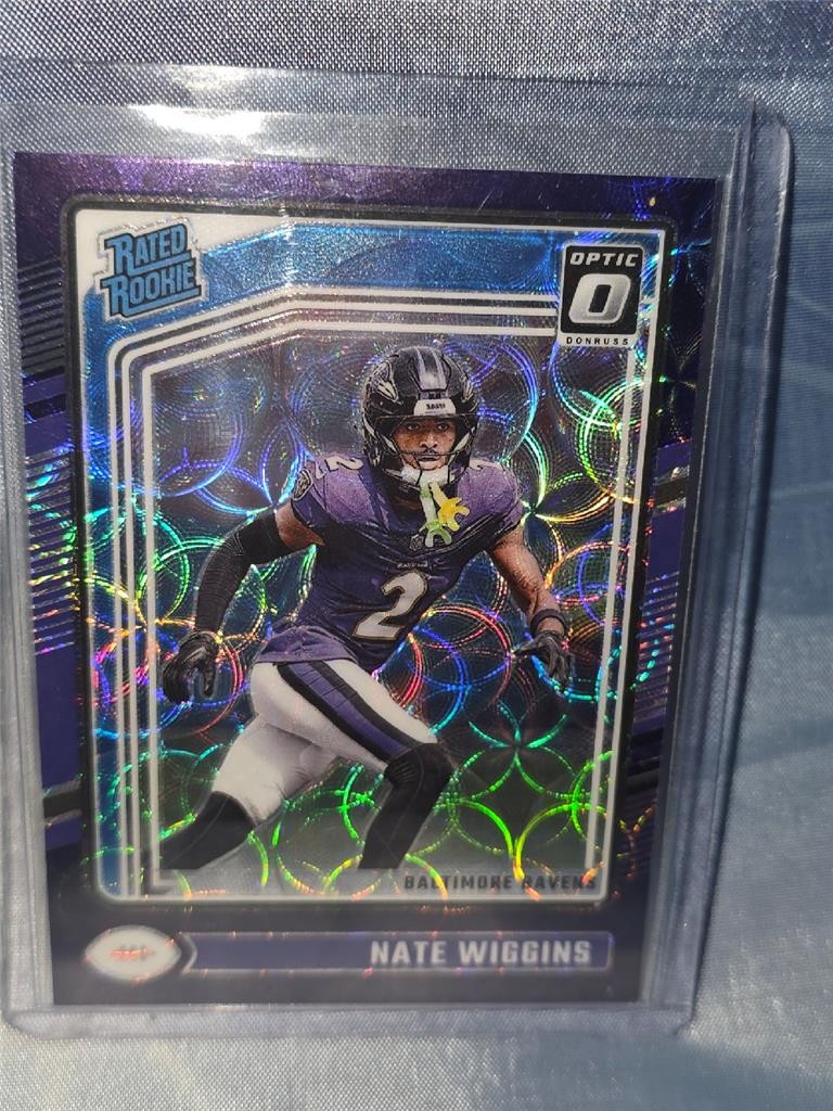 2024 Panini Donruss Optic - Rated Rookie Nate Wiggins #281 Purple Scope Prizm...