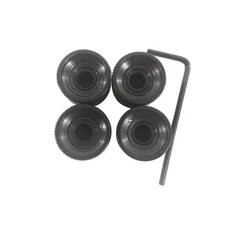 4Pcs Black Metal Dome Tone Volume Control Knob For Electric Guitar Bass Parts B