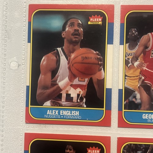 1986-87 Fleer Basketball Starter Set LOT 28/132 21% komplett mit Sternen & Graded - Bild 9 von 22
