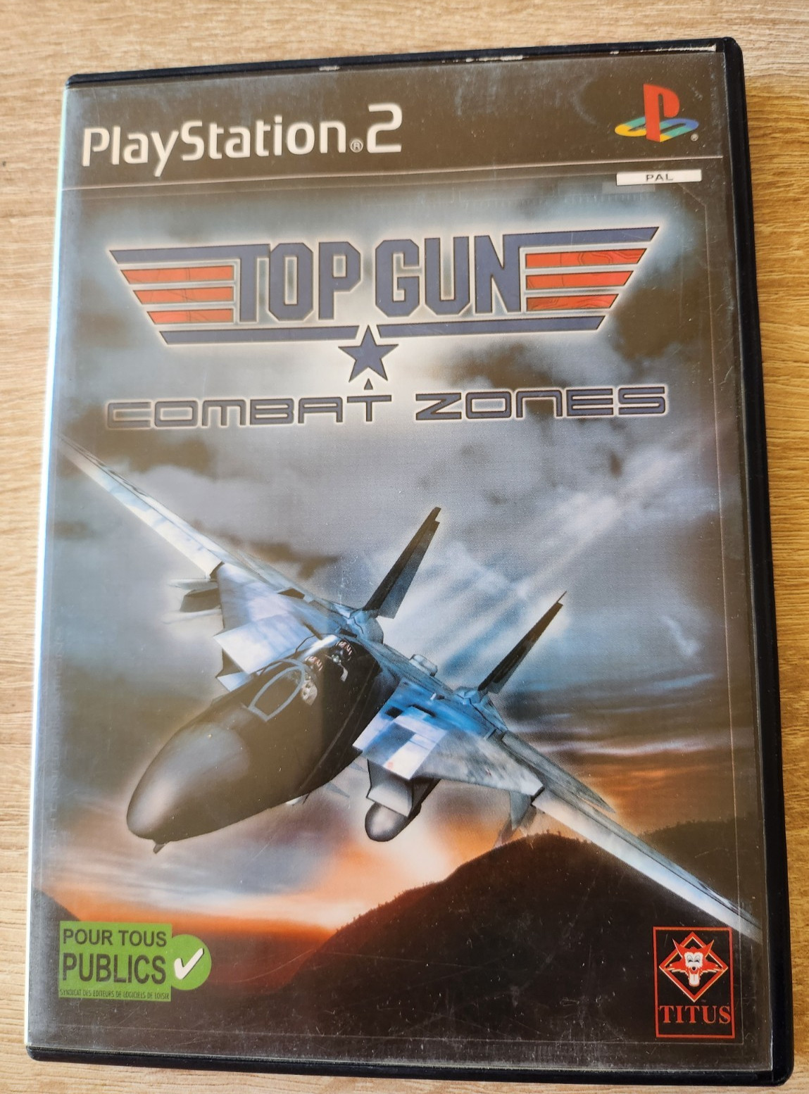 Jeu Playstation PS2 - TOP GUN Combat Zones - Titus 2001 - PAL FR