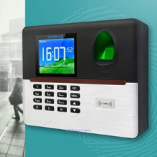 HOMSECUR Time Attendance With Fingerprint RFID Reader Free Software +WiFi+DST