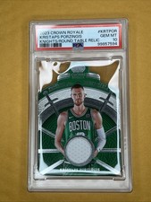 2023-24 Crown Royale Kristaps Porzingis Knights Of The Round Table Patch PSA 10