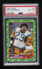 1986 Topps Eric Dickerson #78 PSA 8 HOF 4jk