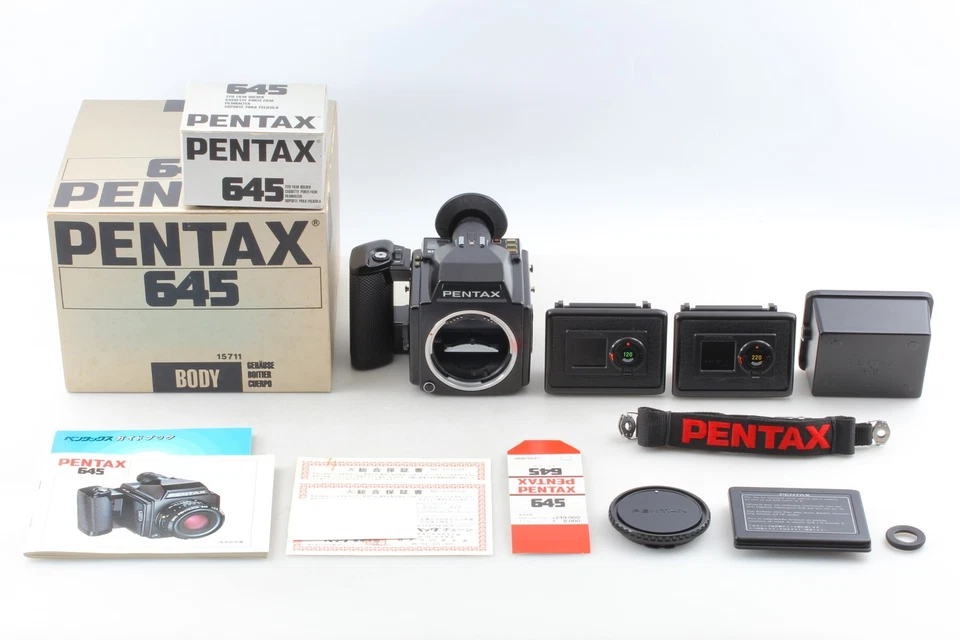 [NEUF dans BOITE] Boîtier de caméra argentique moyen format Pentax 645 120... - Photo 2/4