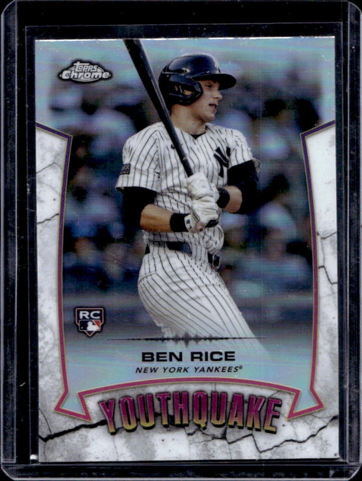 2025 Topps Chrome Ben Rice YouthQuake RC Rookie #YQ-13 Yankees