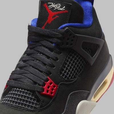 Nike Air Jordan IV 4 Retro Rare Air Black Royal Blue Red  display picture 2