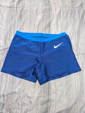 Nike Pro Elite Track & Field Shorts Blue Made In USA AO8486-000 Women's Small
