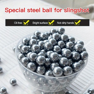 Functional Reliable Stable Compact 100 Pieces 8mm Stainless Steel Slingshot Ammo