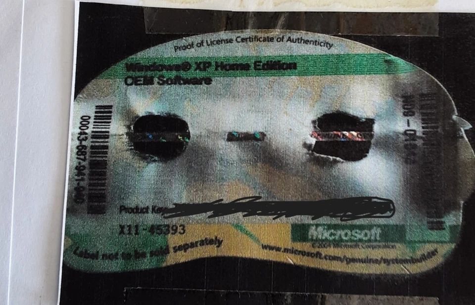 Microsoft Windows xp home edition --- originale service pack 2 con codice - Immagine 2 di 2