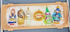 Six Wizard of Oz Kurt Adler Polonaise Ornaments in Wood Box Set Ltd Edition NICE