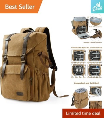 Waterproof DSLR Camera Backpack for Photographers - Fits 15'' Laptop & Tripod