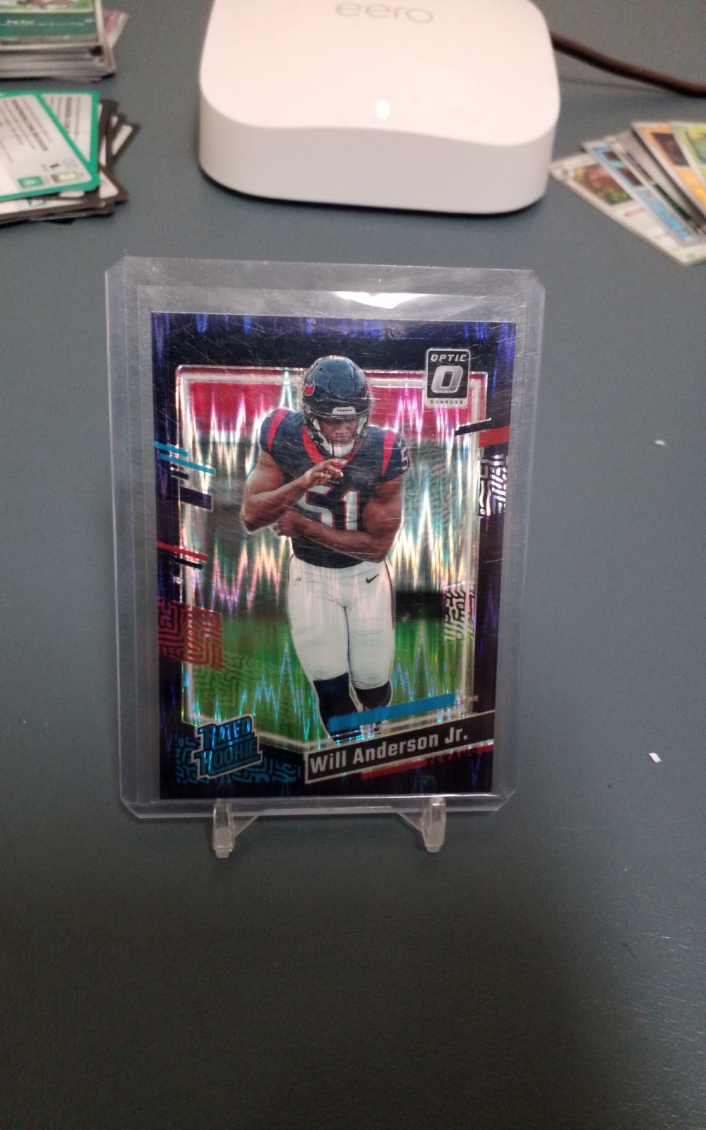 2023 Optic Football Will Anderson Jr. Purple Shock Rated Rookie Texans RC #246🏈