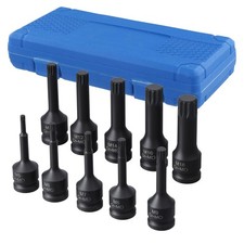 TECPO INNEN VIELZAHN STECKSCHL&Uuml;SSEL SATZ 1/2 ZOLL M5-M18 KRAFT N&Uuml;SSE SCHLAGN&Uuml;SSE