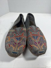 Toms Alpagata Aztec Print Slip On Flats Wrap Style Lightweight Shoes Size W 8