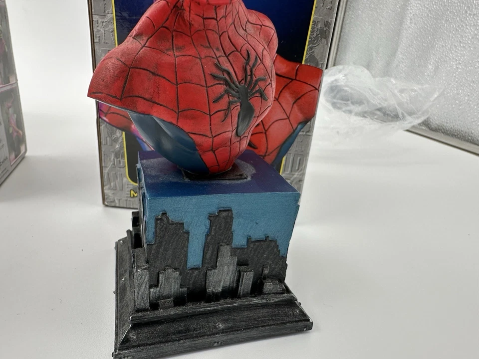 Lote MINIBUSTO SPIDER-MAN (1er original) de bowen designs Duende Verde 2001 Foto 3 de 4