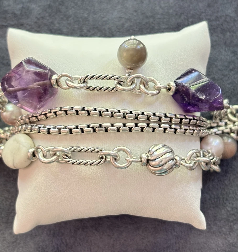 Pulsera David Yurman Multi-Hebra Bijoux con Gemas-Pequeña  Foto 2 de 4