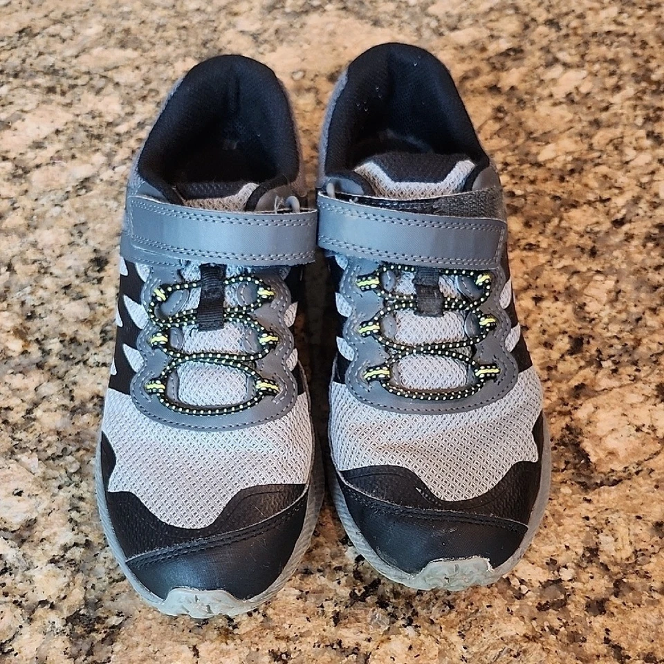 Merrell Jóvenes Niños Gris Negro Trail Running Zapatos Tenis Gancho Lazo Foto 2 de 4