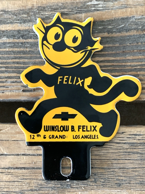 #ad VINTAGE CHEVROLET WINSLOW amp; FELIX CHEVY GAS STATION PORCELAIN OIL TOPPER SIGN $68.00