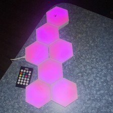 SARINA Hexagon LED Wall Panel Light Color-Changing LED with Remote Control