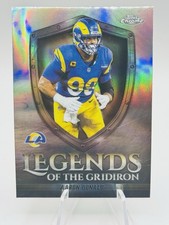 2025 Topps Chrome #LOG-40 Aaron Donald Legends of the Gridiron Refractor