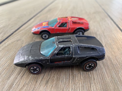(2) DE COLECCIÓN 1970 HOT WHEELS REDLINE MERCEDES BENZ C-111 Hong Kong + ¡Envío rápido! - Imagen 4 de 12