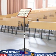 Book Stand Height Adjustable Music Stand Dual-Use Floor Book Holder Lectern Rack