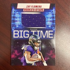 Zay Flowers 2025 Panini Rookies & Stars Big Time Memorabilia / Ravens / Football