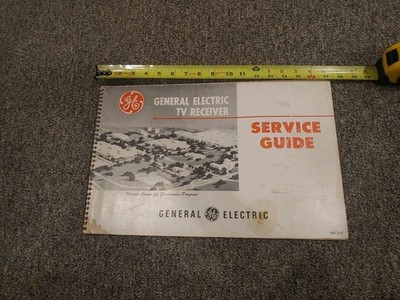 Vintage General Electric TV Receiver Service Guide Diagrams Manual