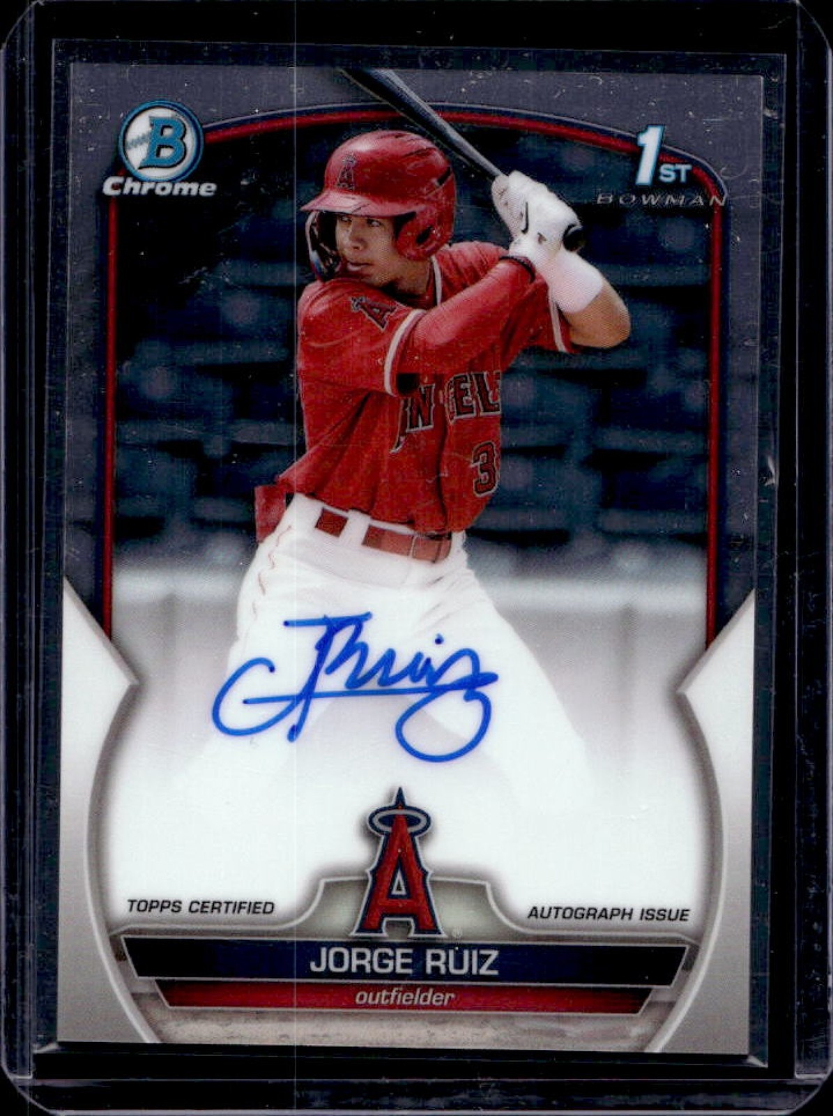 2023 Bowman Jorge Ruiz Chrome Auto 1st #CPA-JRZ Angels