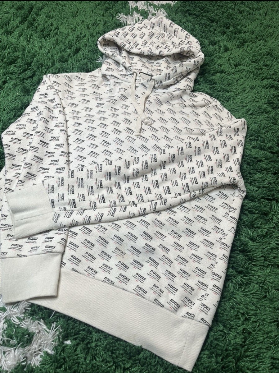 100% Authentic Gucci Hypnotism Maison MMXVIII 25 AM Hoodie Men's size Small