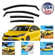 Window Deflectors Rain Guards In-channel 4pc For Kia Forte 2019-2024 Sun Visors Window Deflectors Rain Guards In-channel 4pc For Kia Forte 2019-2024 Sun Visors