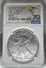 2021-W Burnished Silver Eagle Type 2 Early Releases MS70 NGC Eagle Label — photo 1