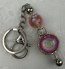Hand made beaded key chains. Bag charm. Bling. Gifts. Basket filler.