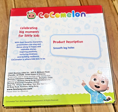 Cocomelon Baby Watercraft Inflatable Float Floatie Pool Fun Swimming Ages 18M + - Picture 2 of 2