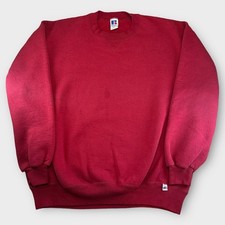 Vintage 90  s Russell Athletic Crewneck Sweatshirt Blank Essential 2XL Red