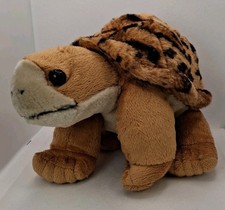 Wild Republic Tortoise Plush Stuffed Animal Toy Turtle Brown Tan 10" Long