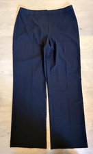 Lafayette 148 New York Black Wool Flat Front Pockets Dress Pants Size 14