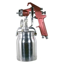 1.8 mm Red HVLP Siphon Feed Spray Gun w 950 ml Aluminum Cup