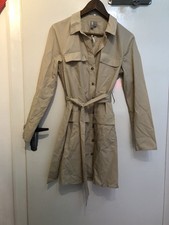 ASOS 10 Beige Belted Shirt Dress BNWT