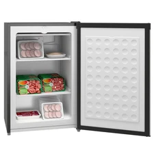 HOMCOM Upright Freezer,3.0 Cubic Feet Compact Mini Freezer w/Reversible Singl