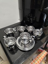 SERVIZIO VINTAGE 6 TAZZINE + PIATTINI DA CAFFÈ LA TERMICA JOLLY RIVADOSSI