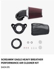 Screamin Eagle Heavy Breather Performance Air Cleaner Black 14 22 Sportster HD