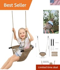 Toddler Swing, Swing Seat for Kids Heavy Duty Rope Play Secure Children Swing...