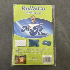 NEW My Pillow Roll & Go Pillowcase Keep Me Safe Fall Autumn Log Cabin 12" x 18"