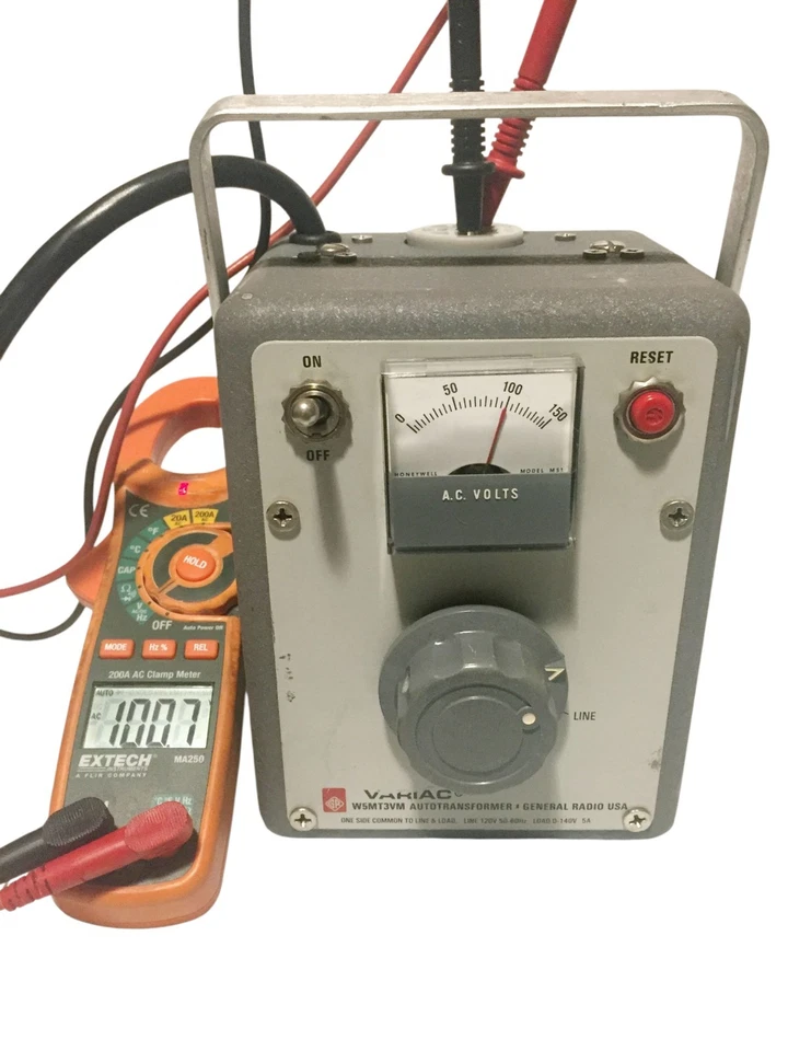 General Radio Metered Variac Autotransformer Variable Power Transformer W5MT3VM - Image 3 of 4