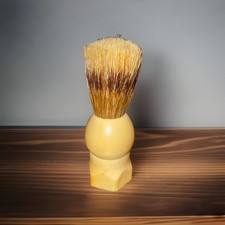 Ever Ready 100 A Shaving Brush Vintage Ivory Hexagon shape Handle 40g USA Made