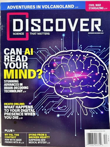 Discover Magazine November / December 2024 Can AI read your mind