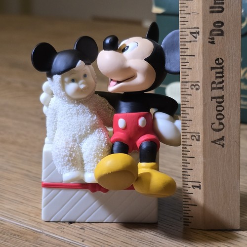 Dept 56 Snowbabies Disney My Pal Mickey Mouse Lift Top Trinket Box 2003 w/ Box - Picture 16 of 24