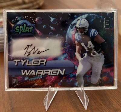 2025 Tyler Warren Wild Card Rookie Auto Galaxy Splat 1/1