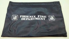 Vintage Phoenix Fire Department Bag Vinyl(?) 1980s Easy Open Bank Bag Style